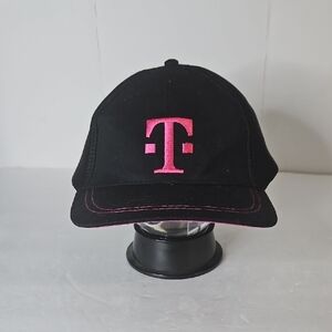 Black and Pink Logo Cap